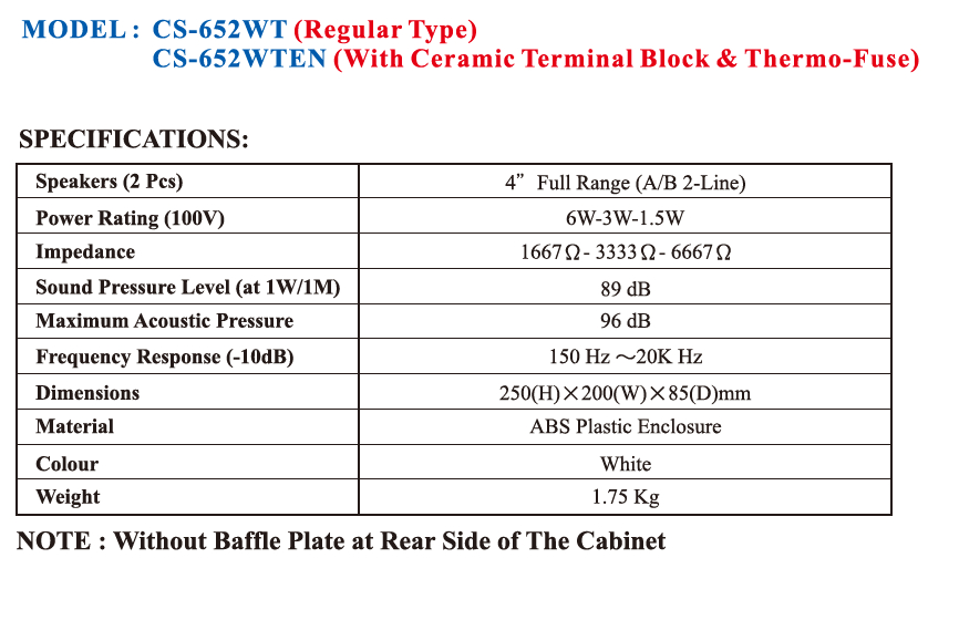 CS-652xxx Series